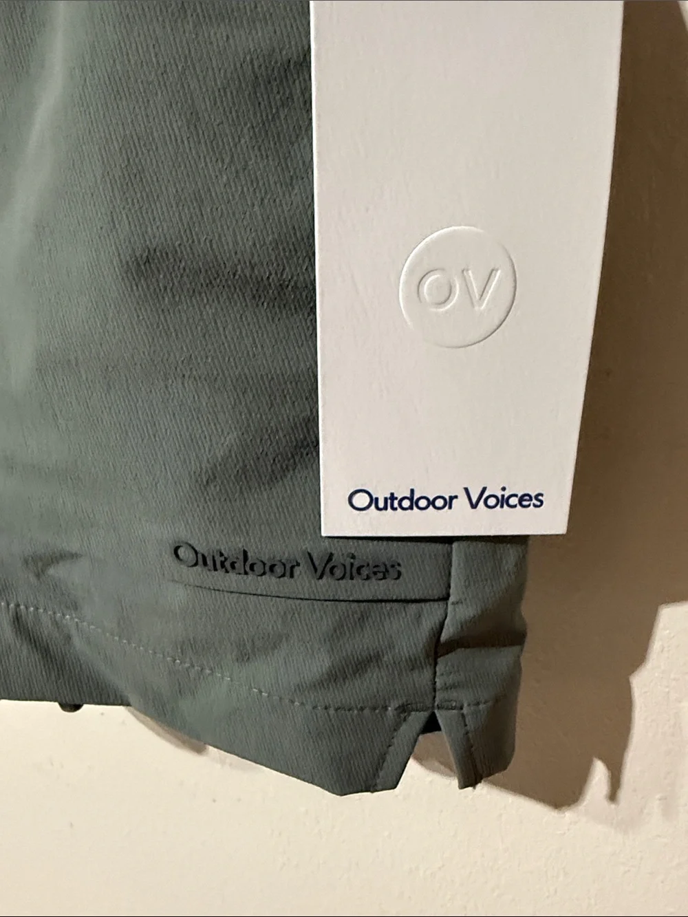 NWT Outdoor Voices Agave Green RekTrek Shorts